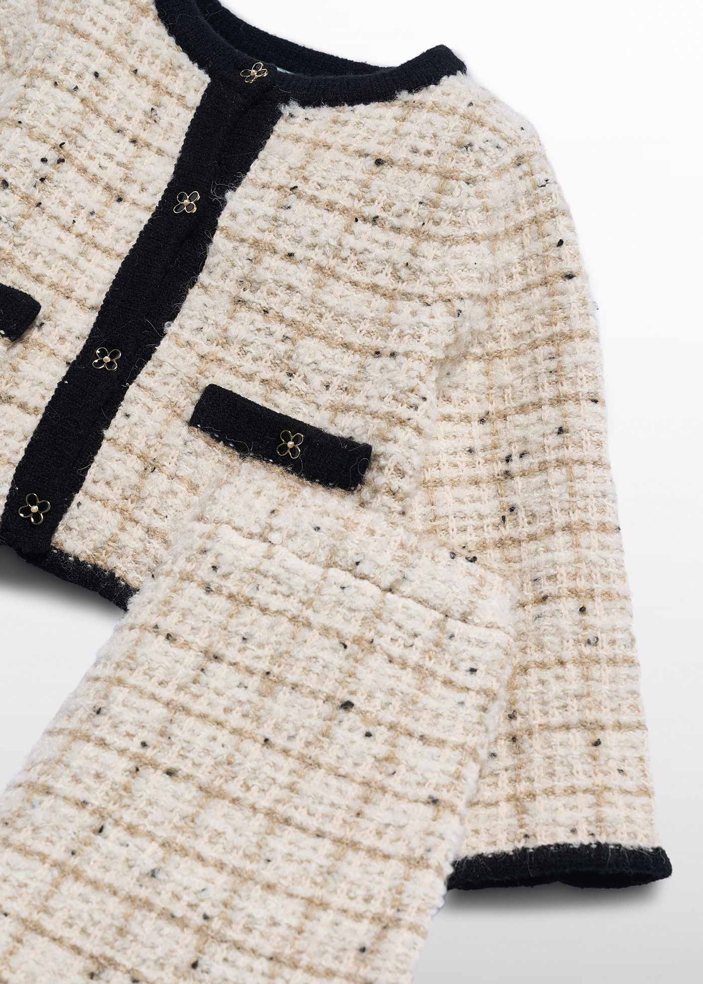 Conjunto de falda tricot mazapán para bebé niña Abel & Lula 05518 - imagen 6