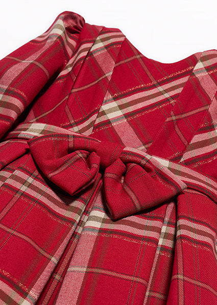 Vestido cuadros rojo para niña Abel & Lula 05530 - imagen 5