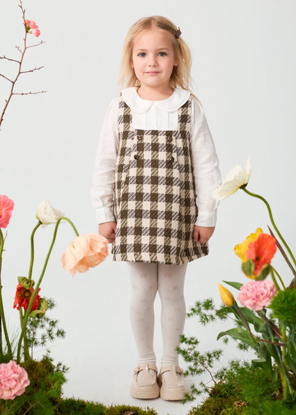 Vestido vichy aguacate para niña Abel & Lula 05542 - imagen 2