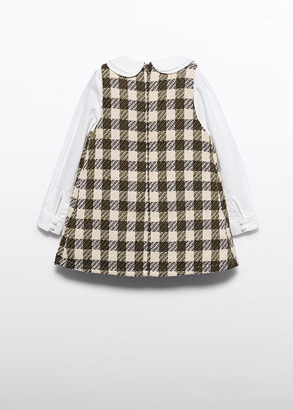 Vestido vichy aguacate para niña Abel & Lula 05542 - imagen 4