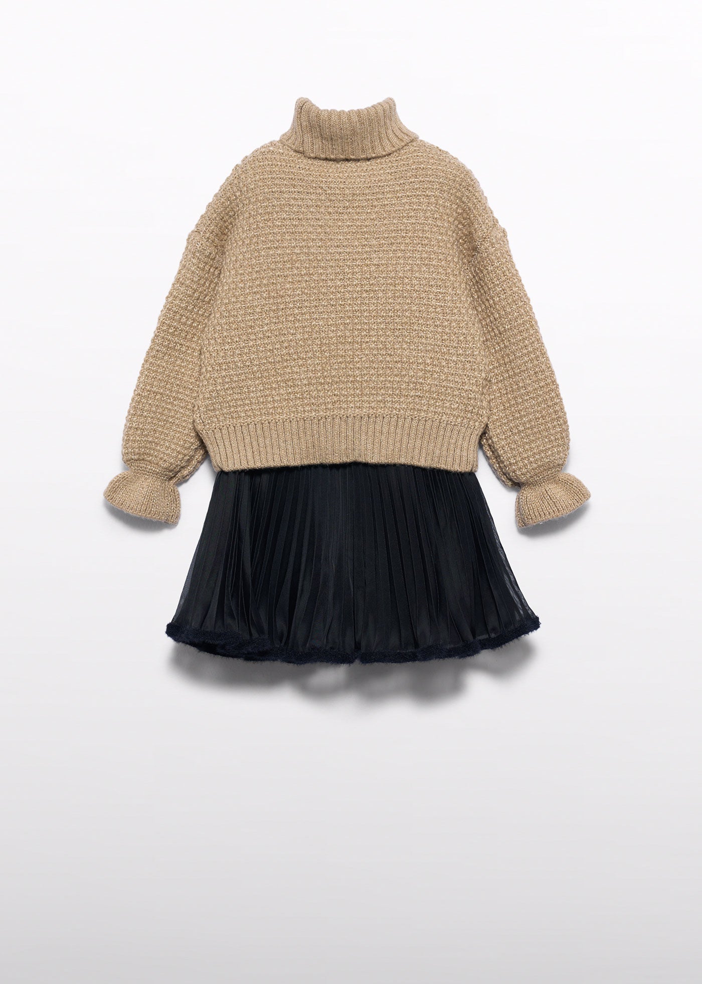Conjunto de falda tricot gasa negro para niña Abel & Lula 05543 - imagen 3