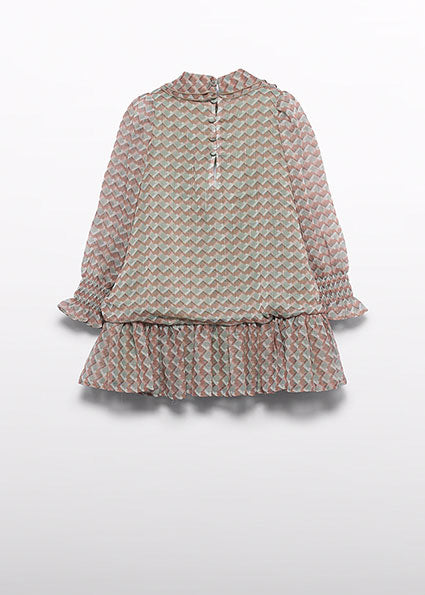 Vestido gasa estampada jade para niña Abel & Lula 05586 - imagen 3