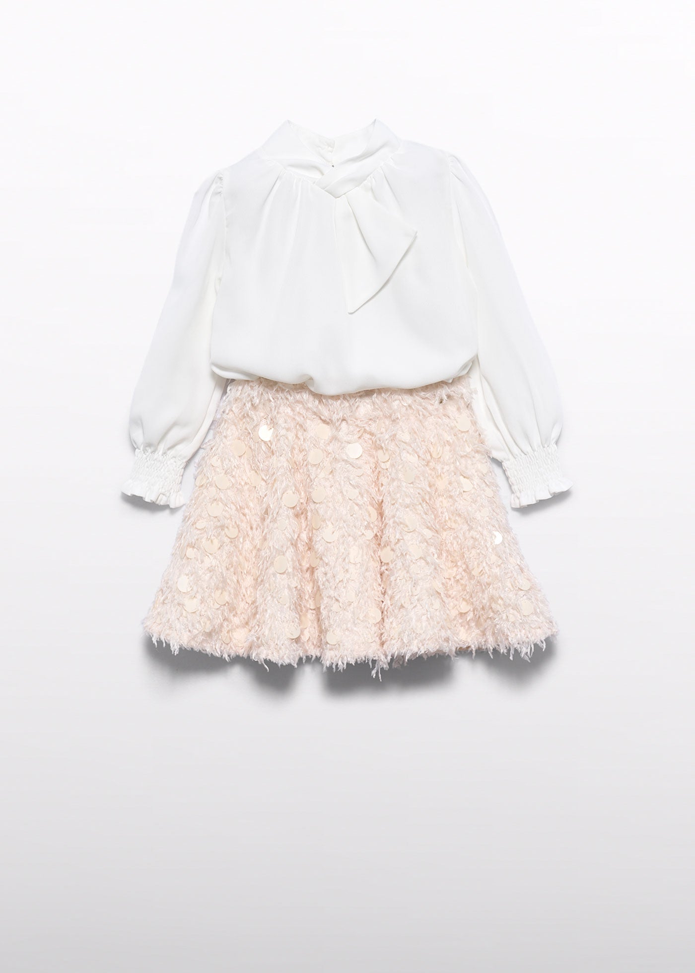 Conjunto de falda plumas mazapán para niña Abel & Lula 05590 - imagen 2