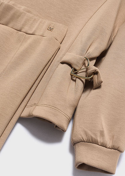 Conjunto pantalón felpa caramelo para niña Abel & Lula 05749 - imagen 4