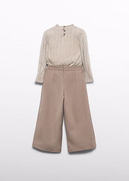 Conjunto pantalón sarga visón para niña Abel & Lula 05768 - imagen 5