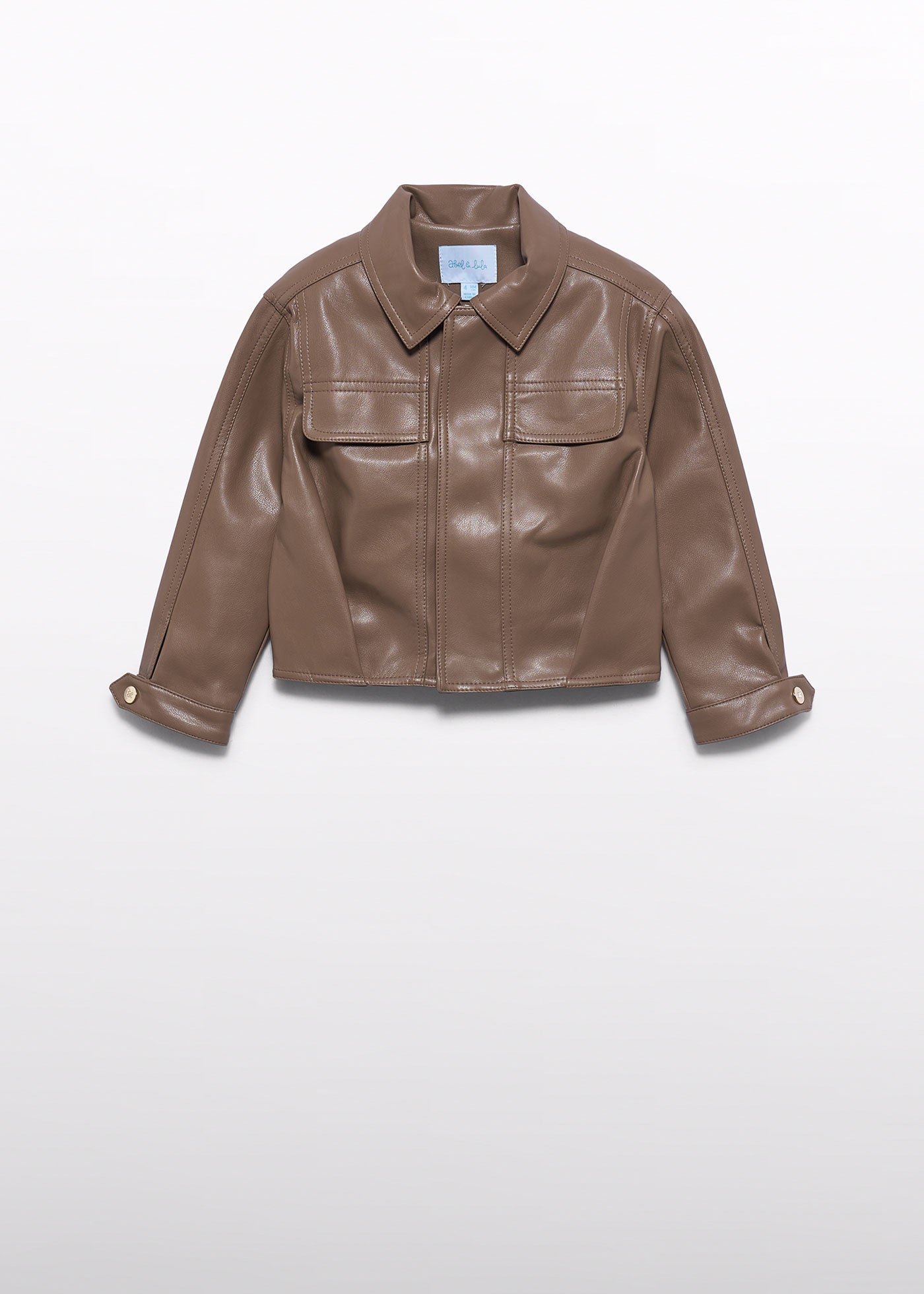 Chaqueta PU macchiato para niña Abel & Lula 05812