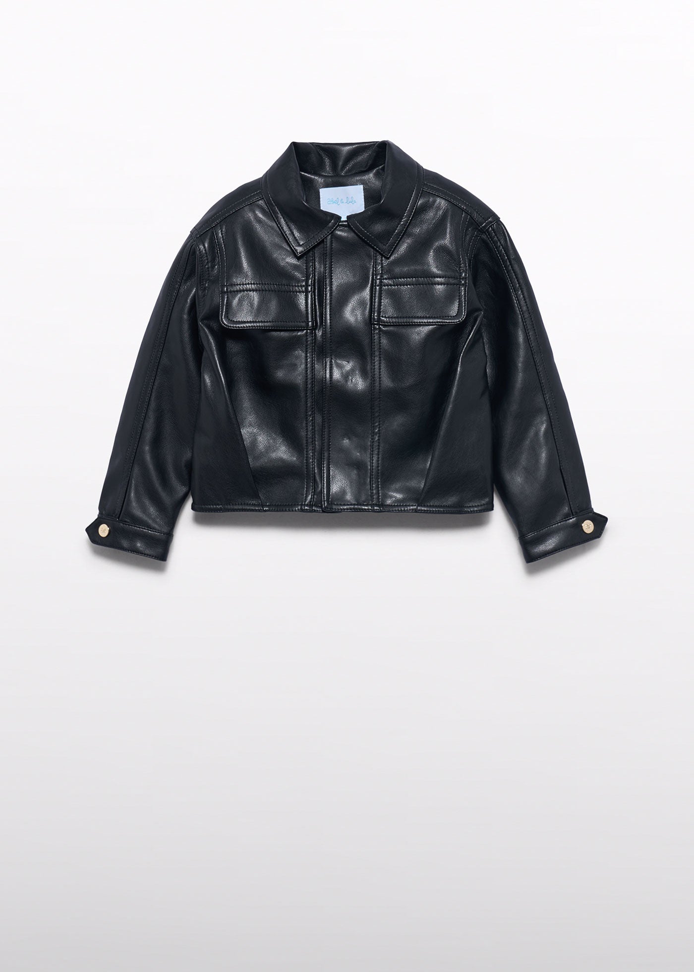 Chaqueta PU negro para niña Abel & Lula 05812 - imagen 3