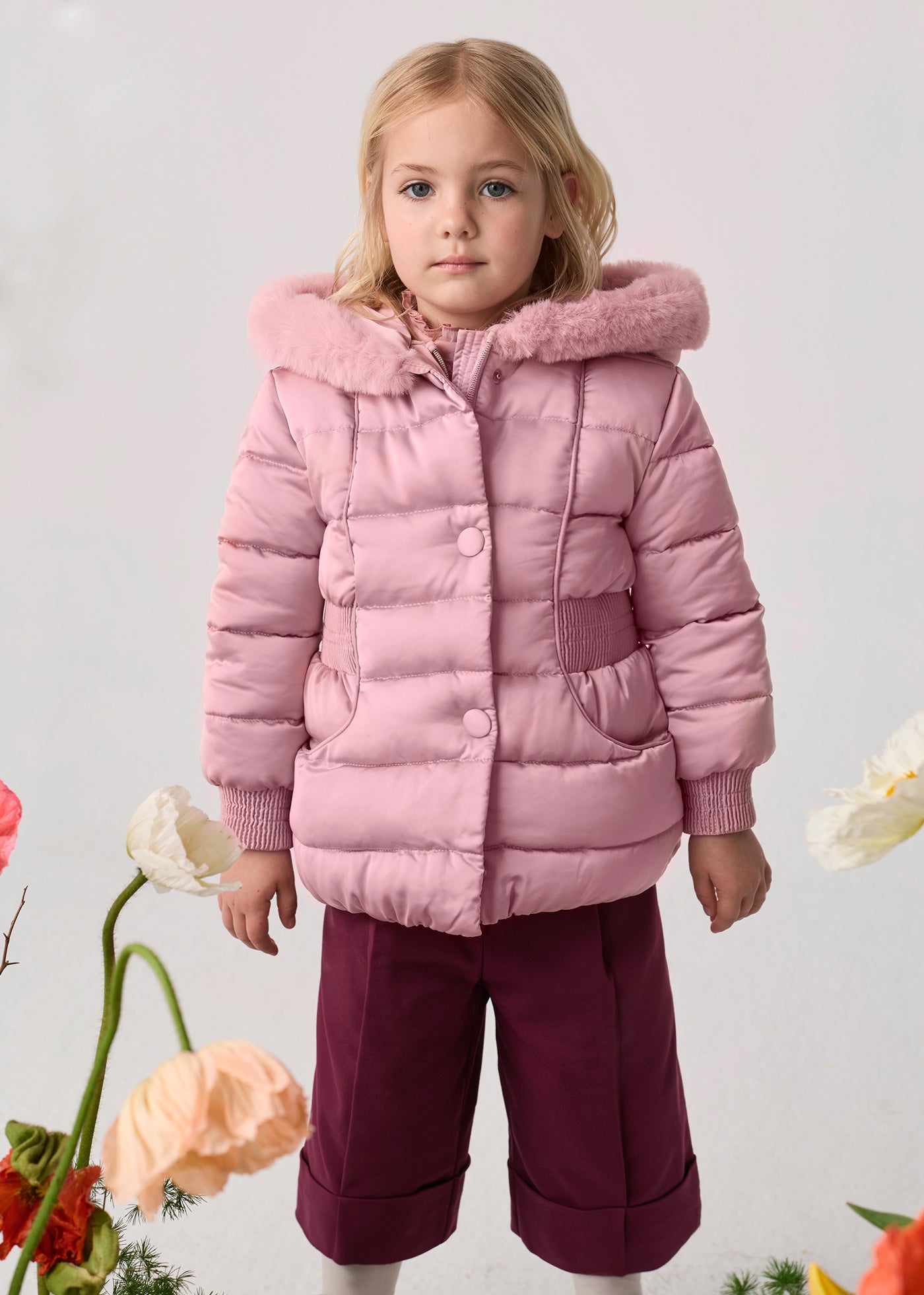 Chaquetón corto pétalo para niña Abel & Lula 05813 - imagen 3