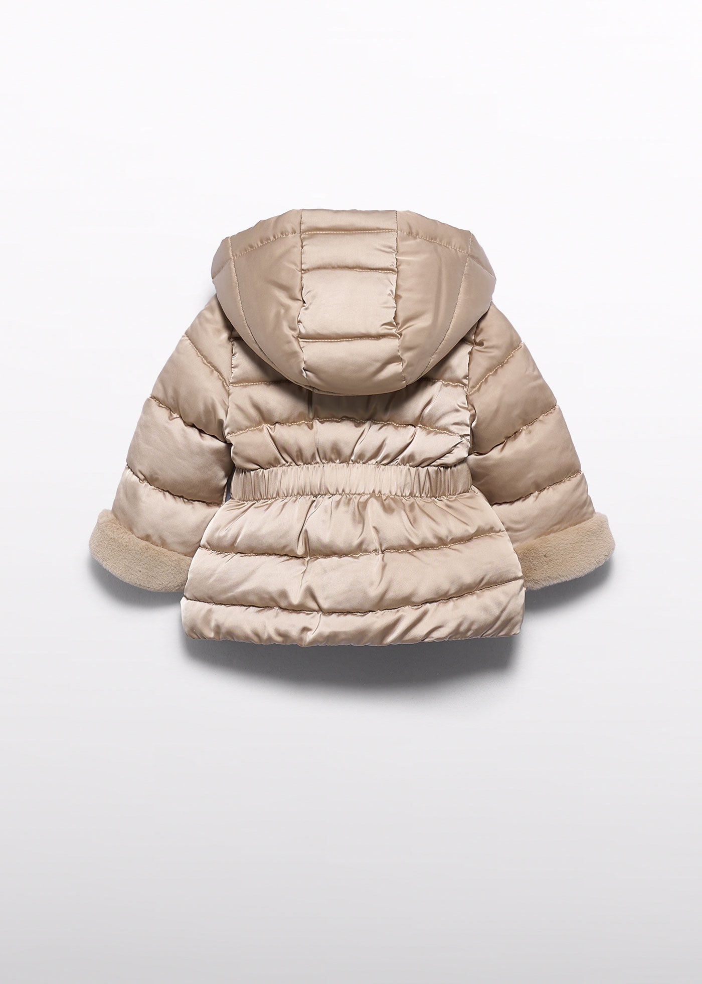 Chaquetón satinado pelo dorado para bebé niña Abel & Lula 05873 - imagen 3
