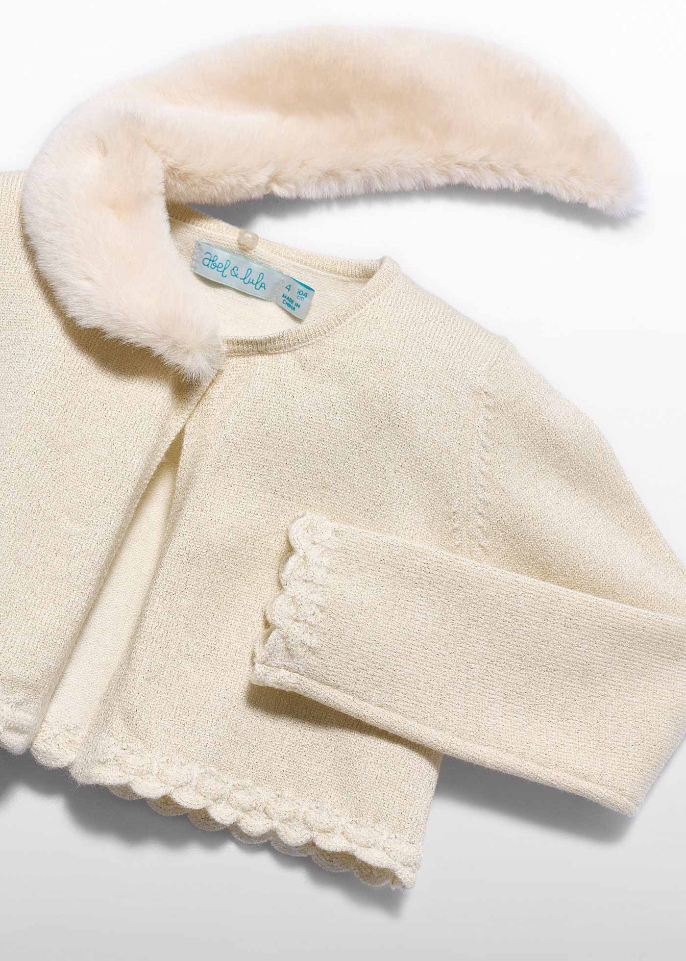 Rebeca tricot champán para niña Abel & Lula 05884 - imagen 4