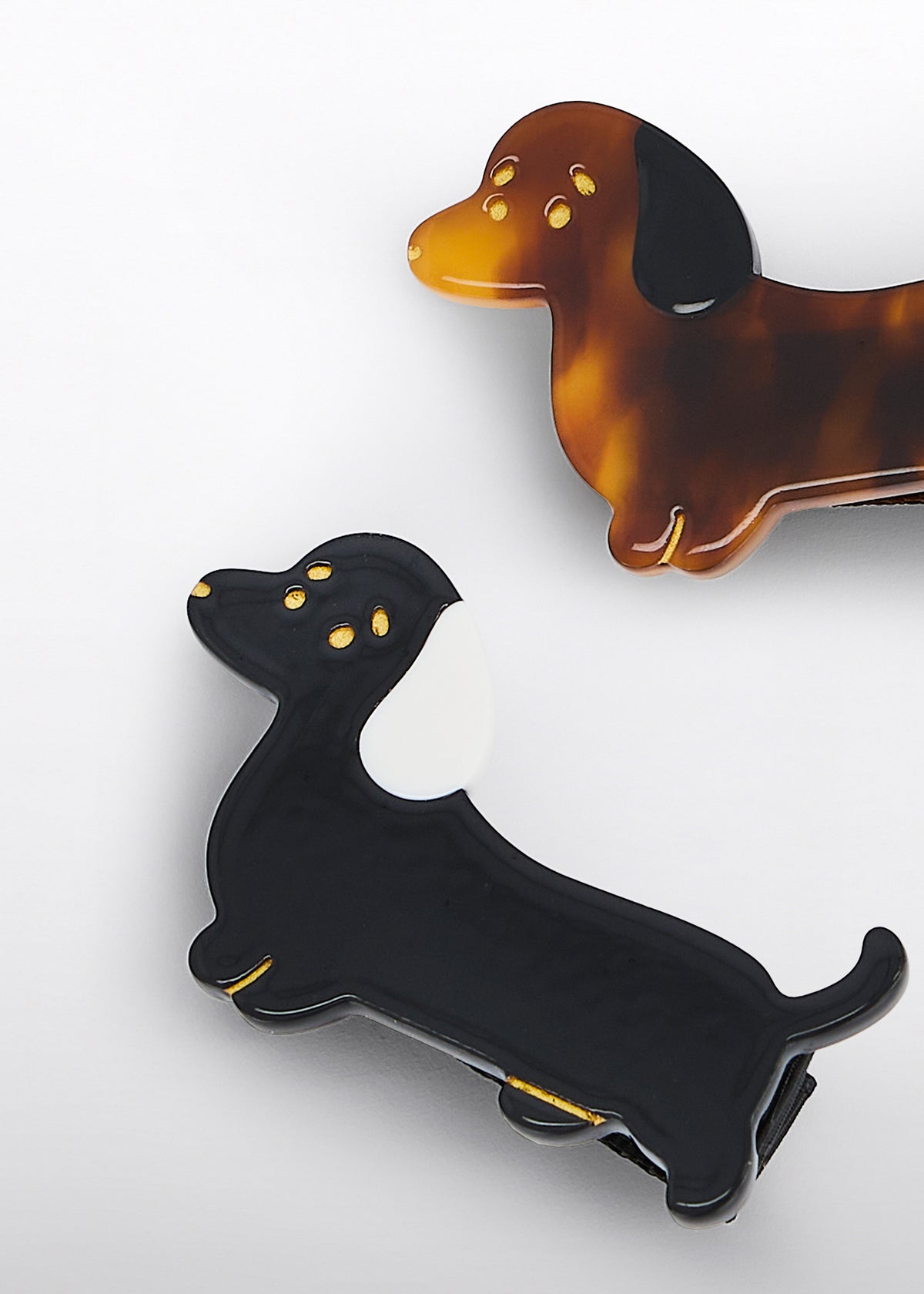 Set pinzas perros negro-caramelo para niña Abel & Lula 05913 - imagen 4