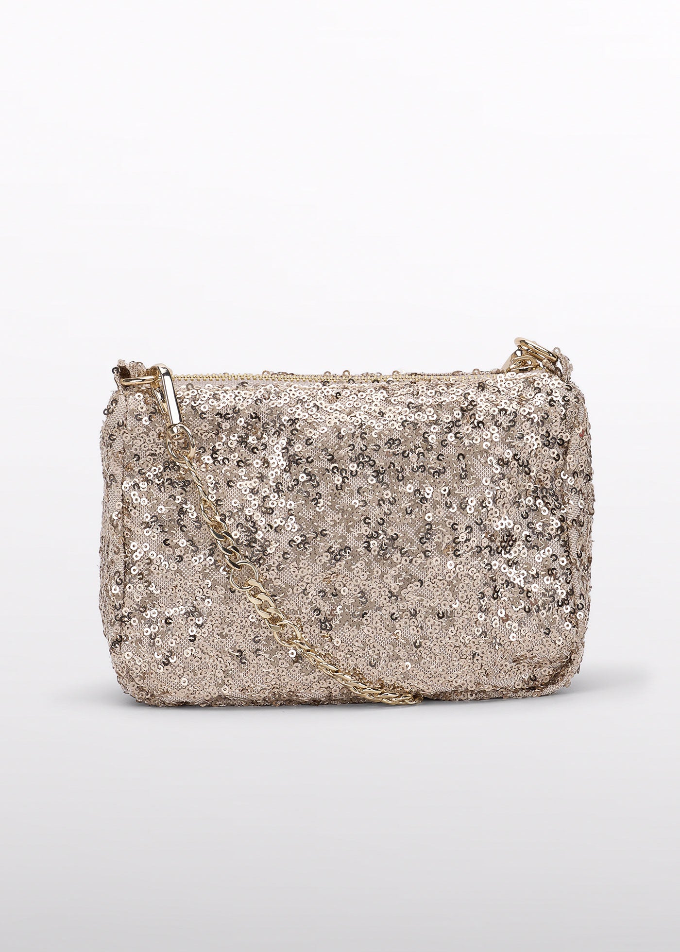 Bolso lentejuelas champán para niña Abel & Lula 05933 - imagen 3