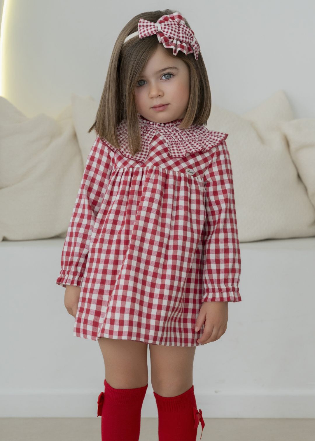 Vestido infantil niña granate claro Miranda 0606