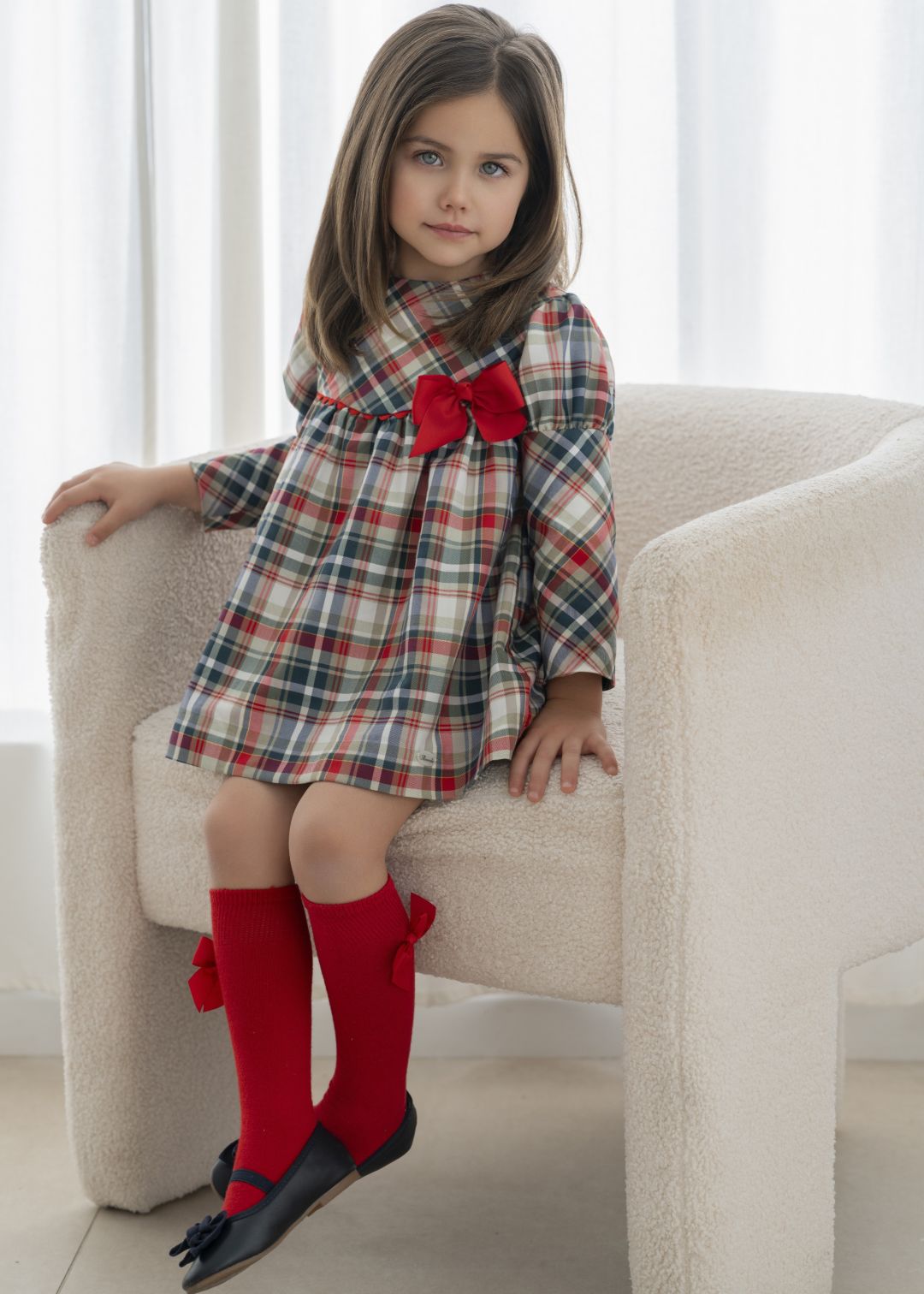 Vestido niña infantil rojo 0612 Miranda