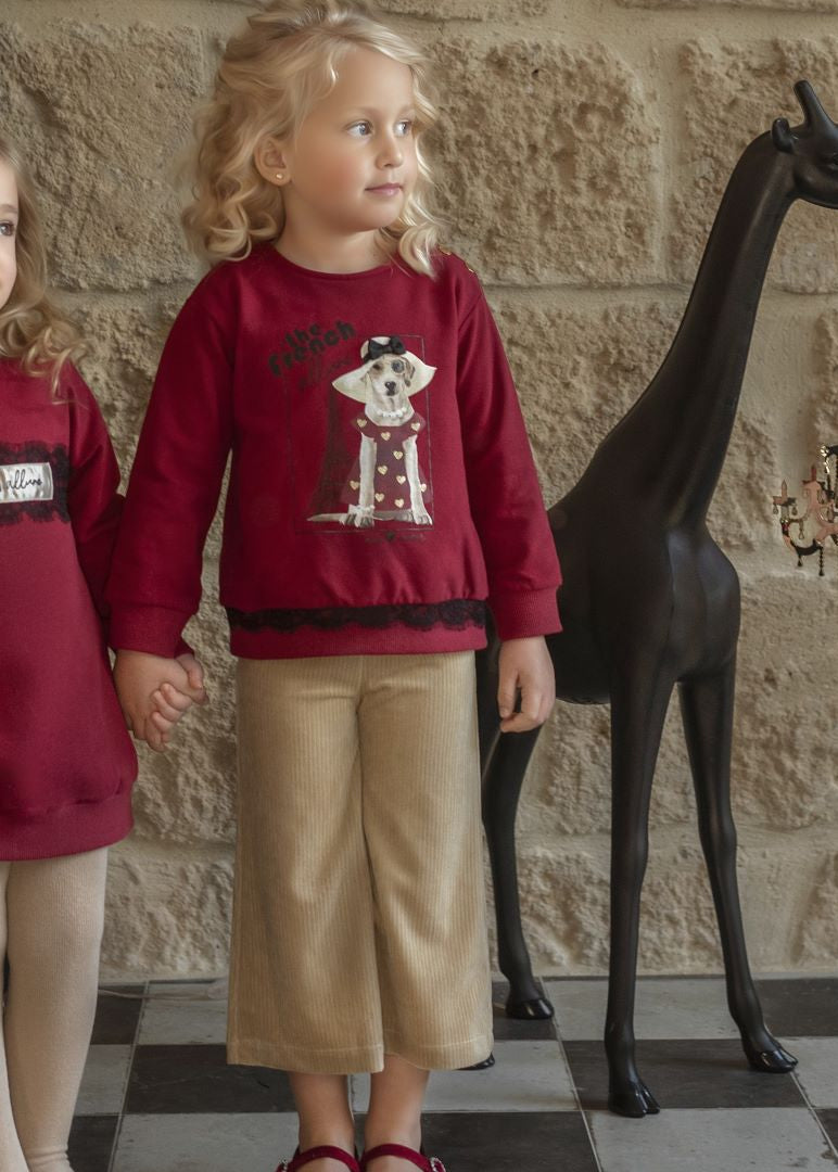 Conjunto niña sudadera y pantalon Miranda 0621 - La boutique de AyA