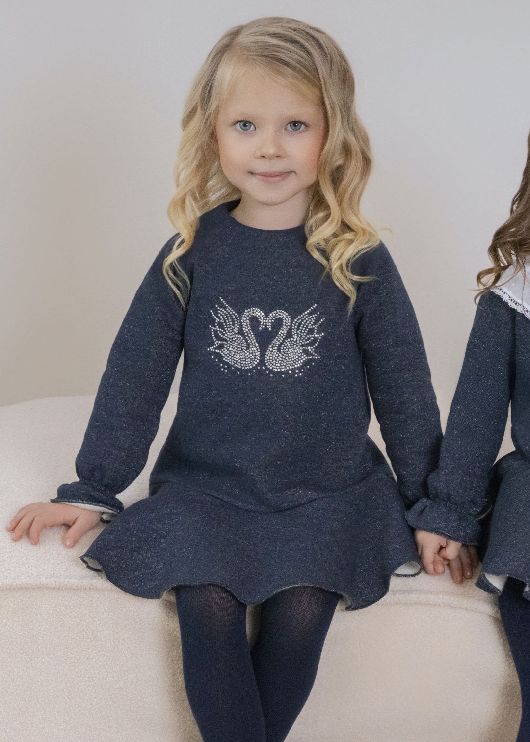 Vestido infantil niña marino Miranda 0622