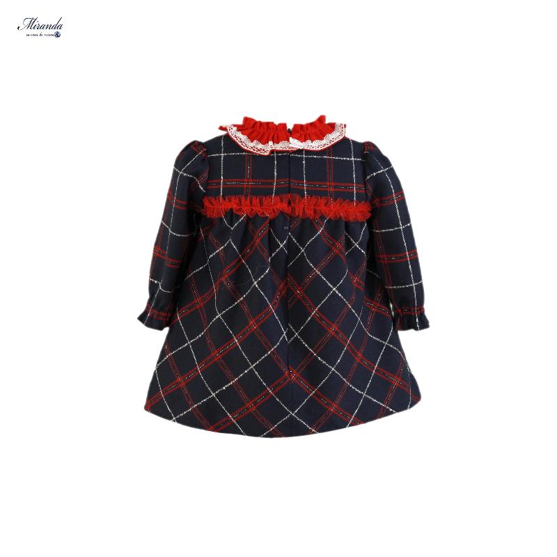 Vestido bebê, calcinha e capuz vermelho Miranda 0158