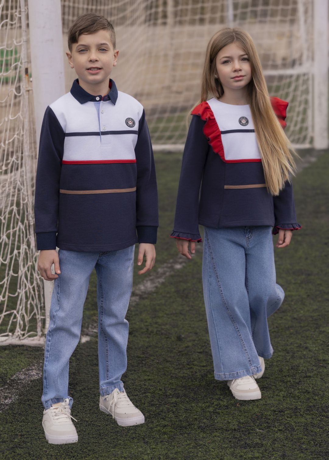 Polo infantil niña marino Nel-Blu 1401