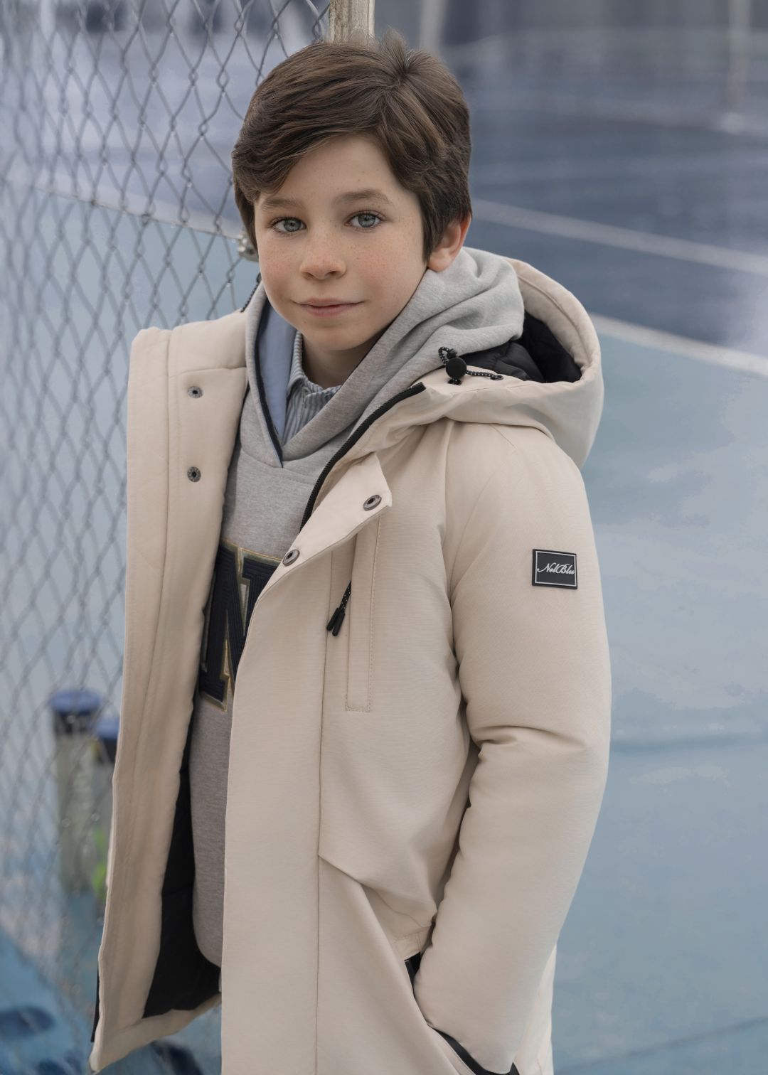 Chaqueton infantil niño beige tostado Nel-Blu 1301