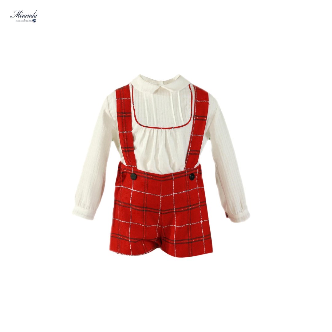 CONJUNTO BEBE NIÑO ROJO MIRANDA 0130