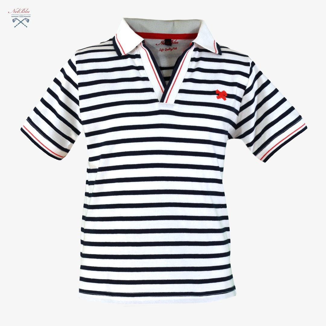 Polo de Niño 100% Algodón Nel‑Blu a Rayas 1302