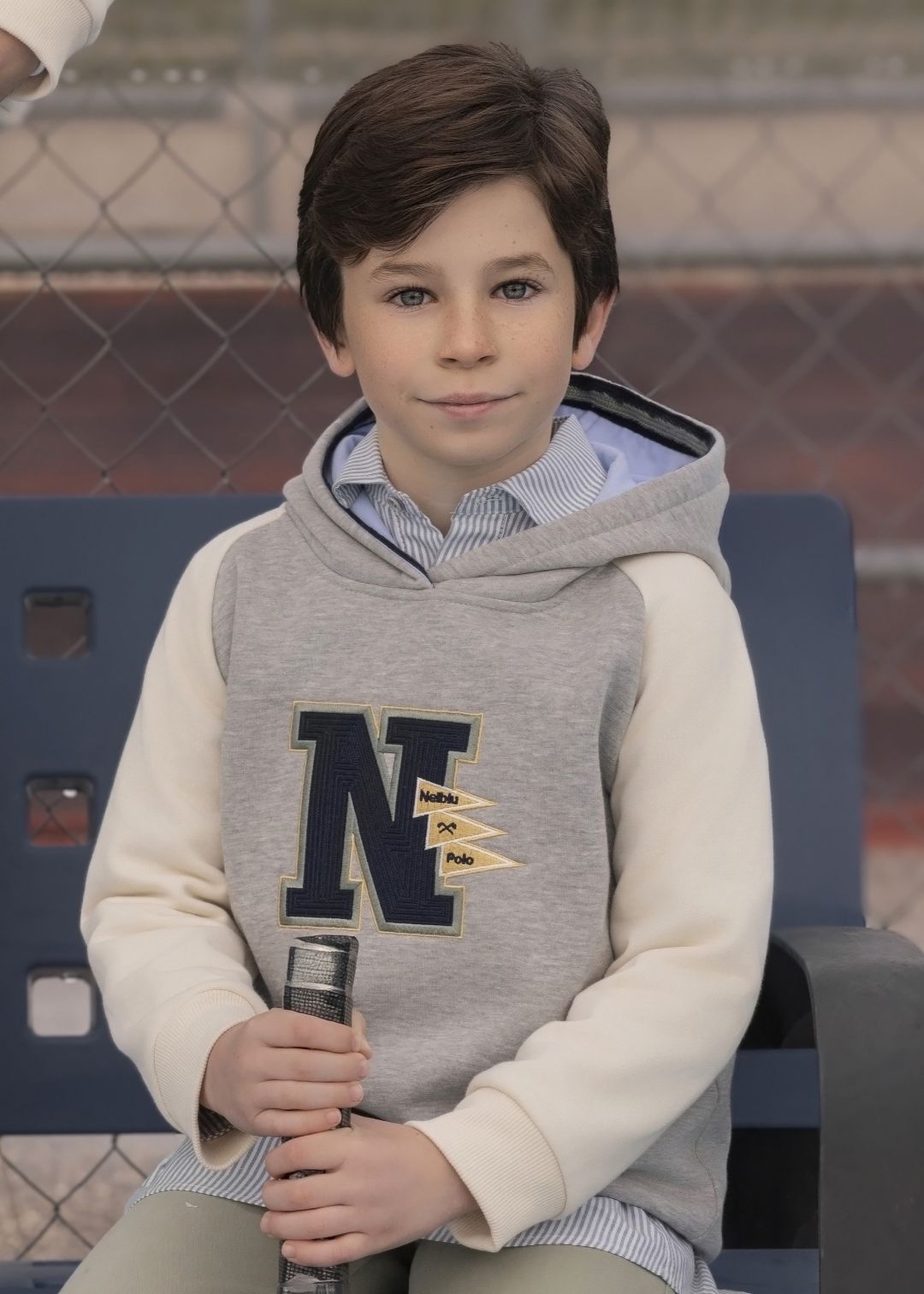 Sudadera infantil niño gris Nel-Blu 1314