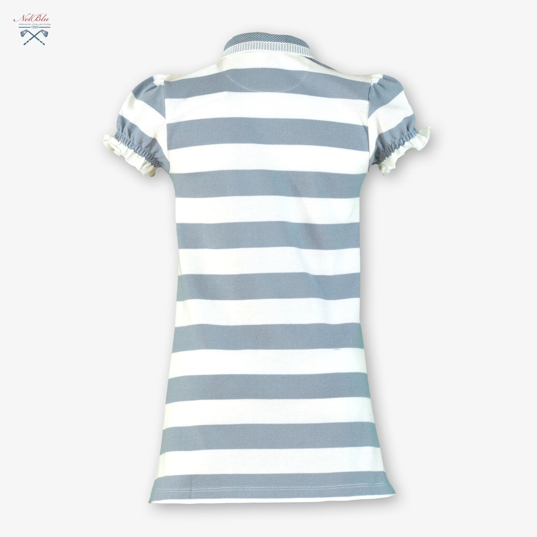 Vestido de Niña 100% Algodón Nel‑Blu a Rayas 1400