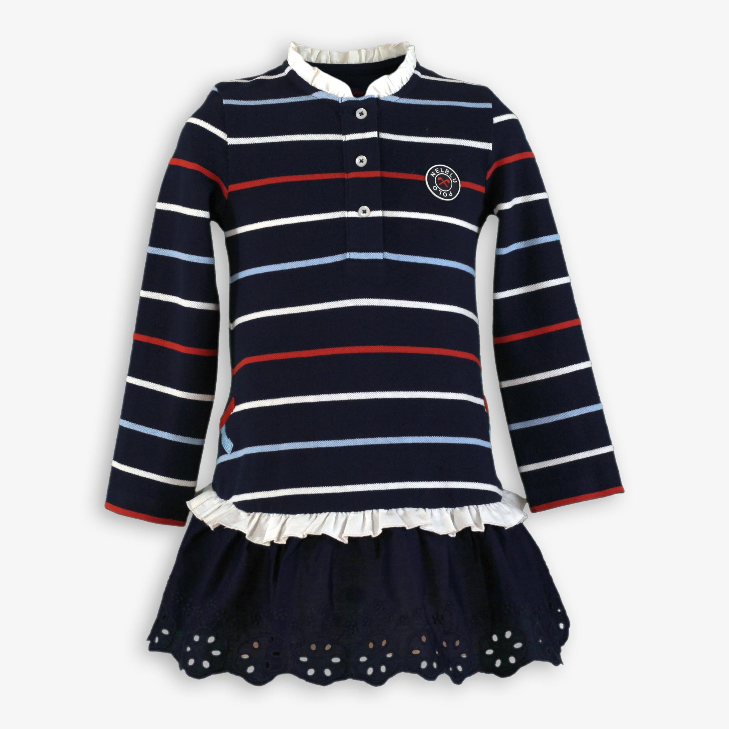 Vestido niña azul marino Nel-Blu 1403