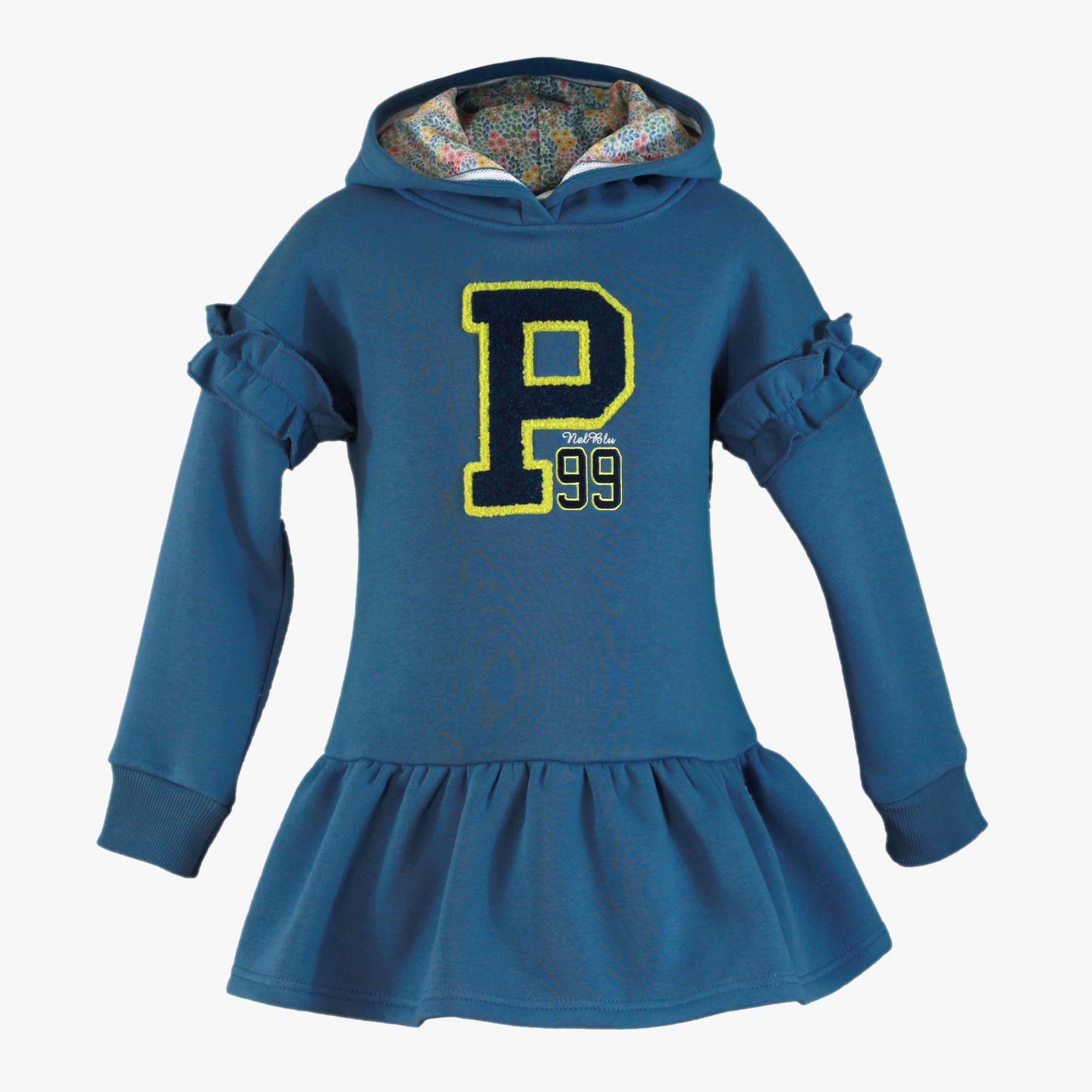 Vestido infantil niña azulado Nel-blu 1406