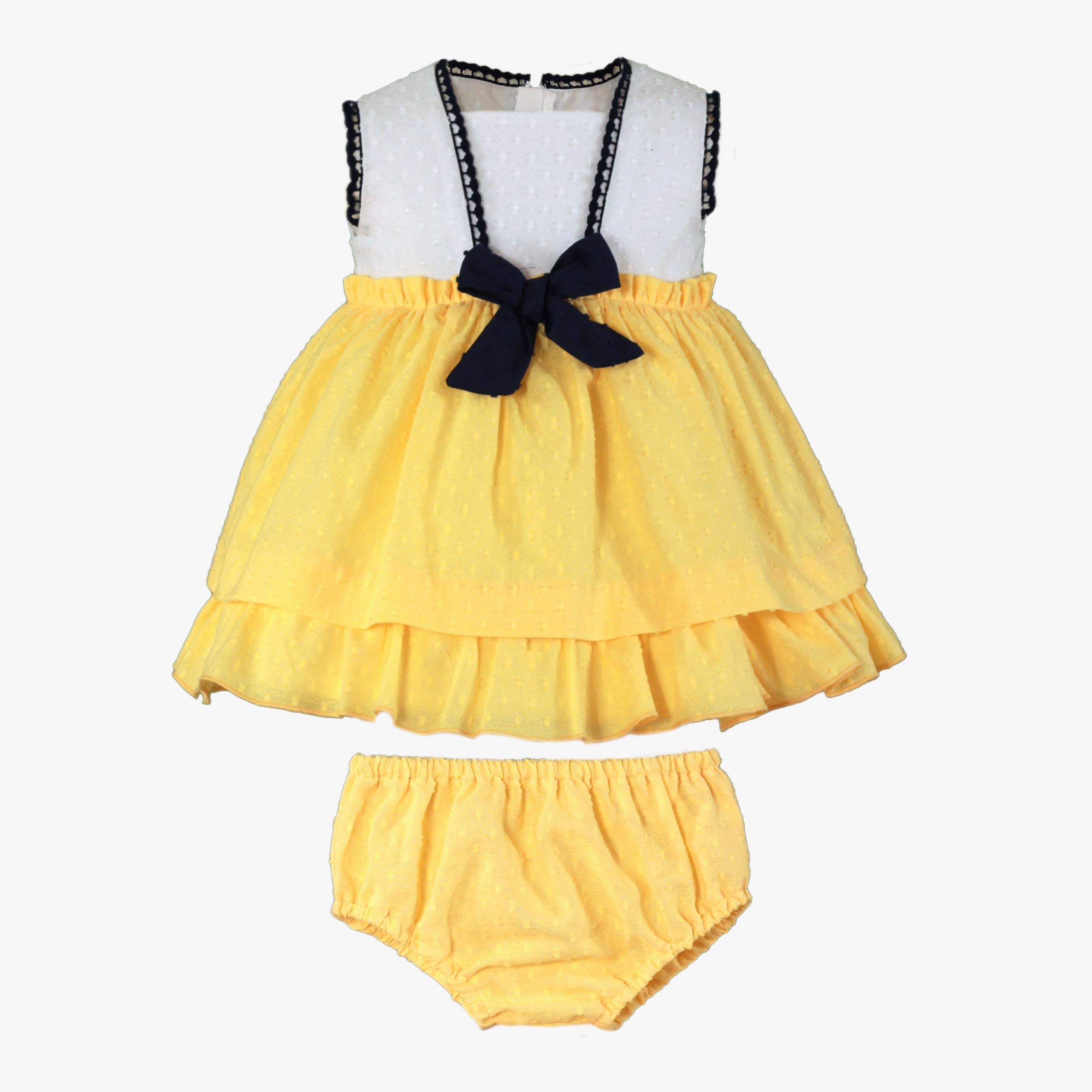 Vestido con braguita bebe niña Miranda  0141