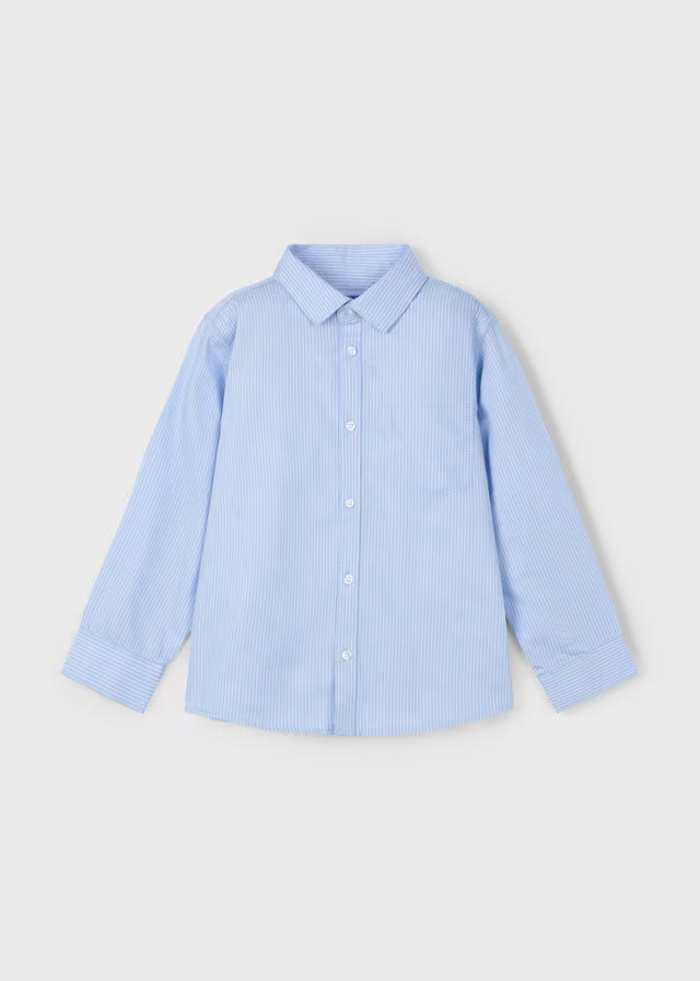Camisa celeste rayas 00146 Mayoral