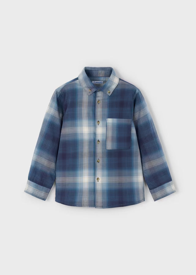 Camisa manga larga cuadros 04127 Mayoral