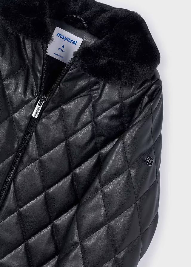 Chaqueton negro soft pu 04445