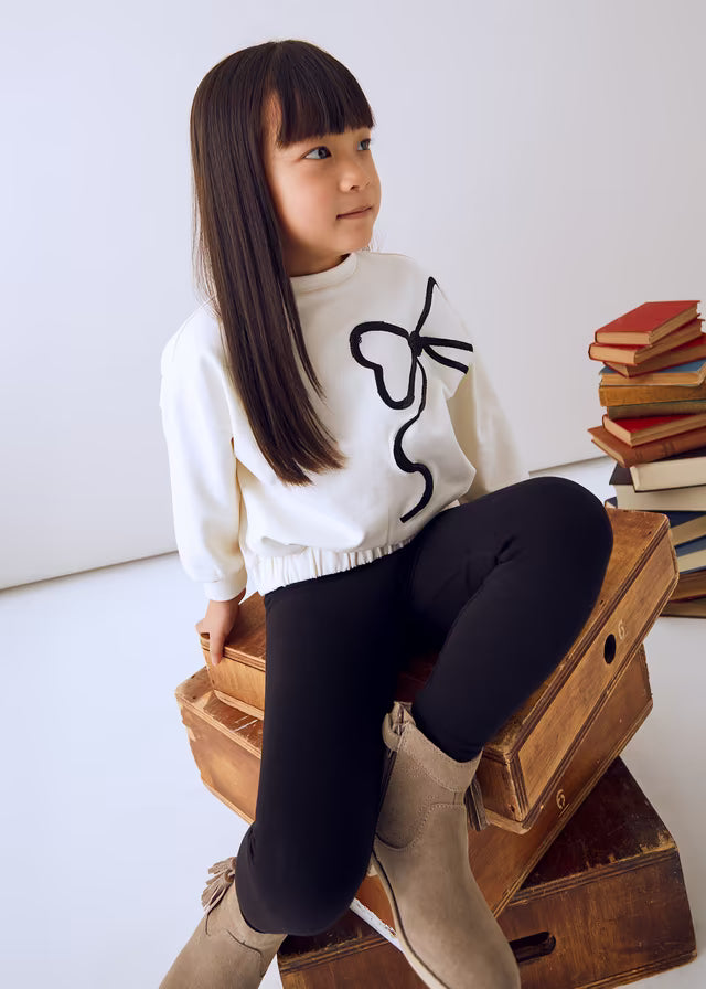 Conjunto legging y sudadera lazo niña 04720 Mayoral