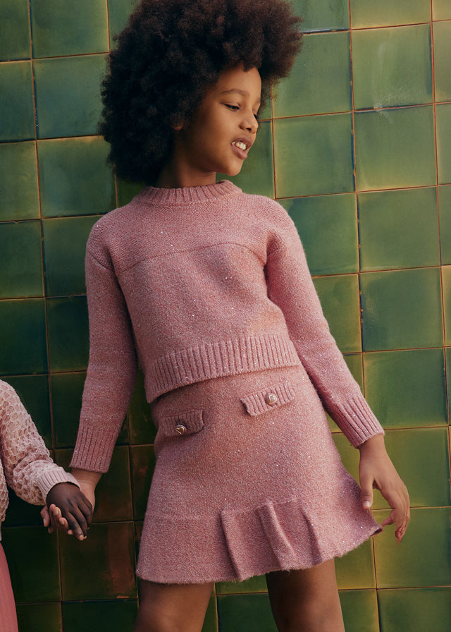 Conj. tricot Rosa falda 05543 Abel y Lula
