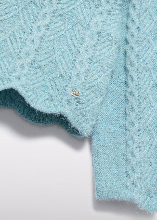Conj. bermuda cuadros lurex Jersey tricot tweed 5829 Abel y Lula
