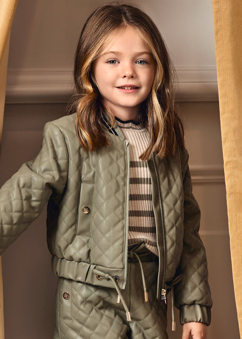 Bermuda, cazadora polipiel acolchada y Jersey 05842 Abel y Lula - La boutique de AyA Abel y Lula