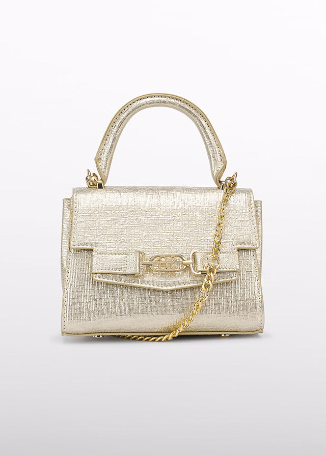 Bolso Dorado textura brillo 05981 Abel y Lula