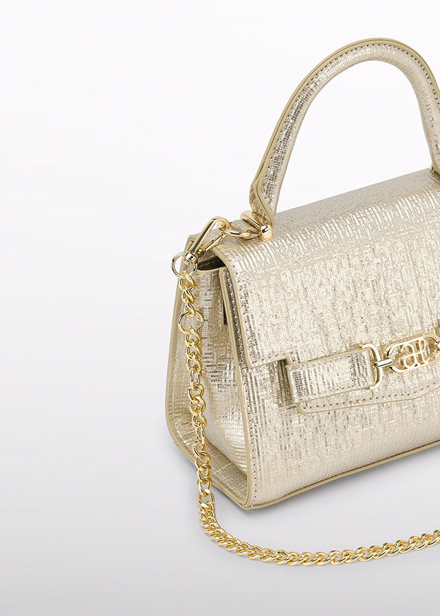 Bolso Dorado textura brillo 05981 Abel y Lula
