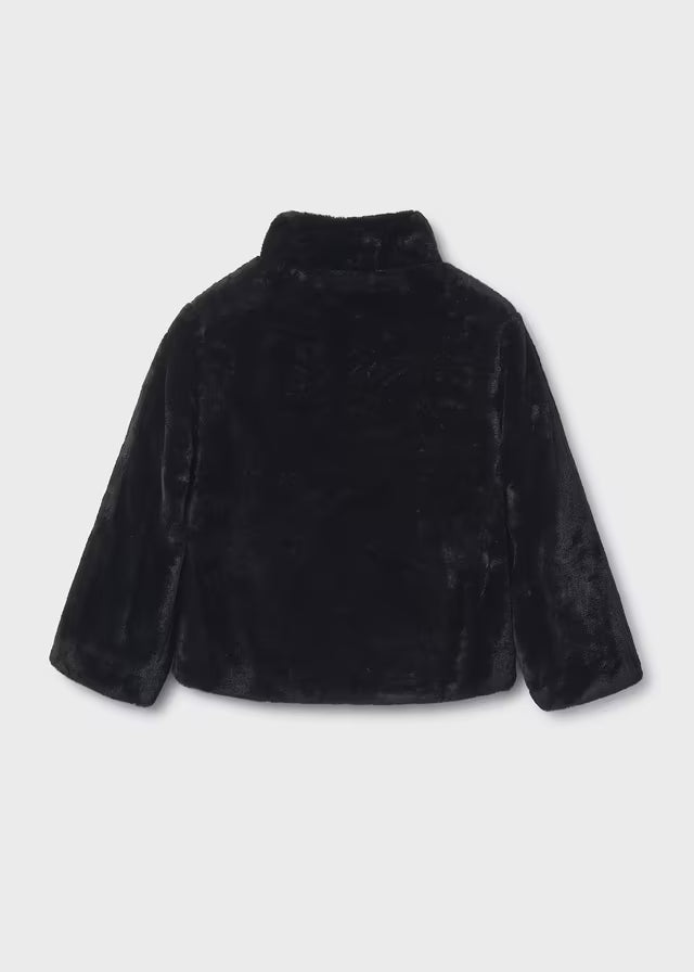 Abrigo pelo negro 07429 Mayoral