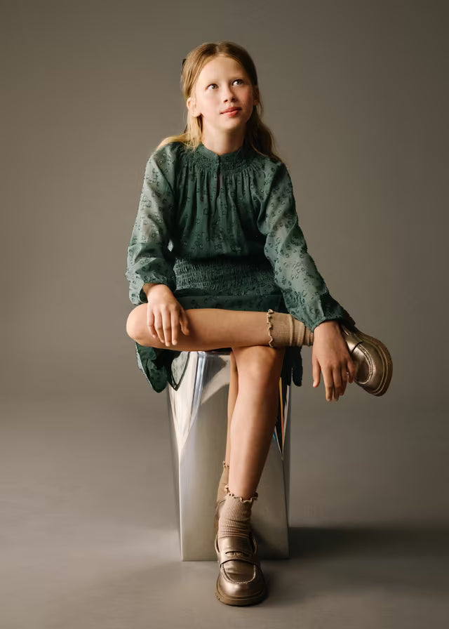 Vestido gasa lurex 07909 Mayoral - La boutique de AyA Mayoral