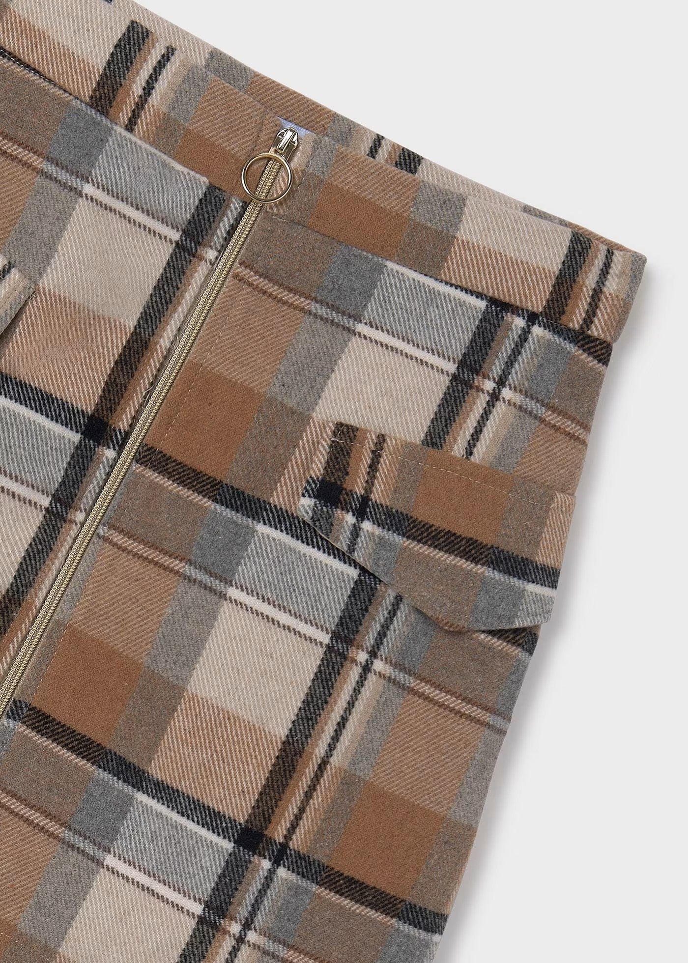 Falda cuadros marron mayoral 7921