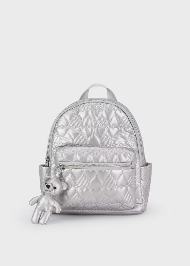 Mochila niña acolchada oro blanco 10122 Mayoral