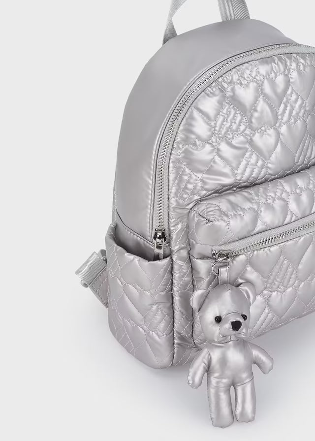 Mochila niña acolchada oro blanco 10122 Mayoral
