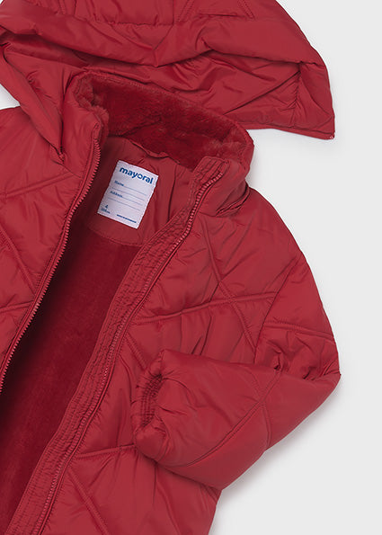 Chaquetón colegial básico Rojo Mayoral para niña 00415-060 - vista 4