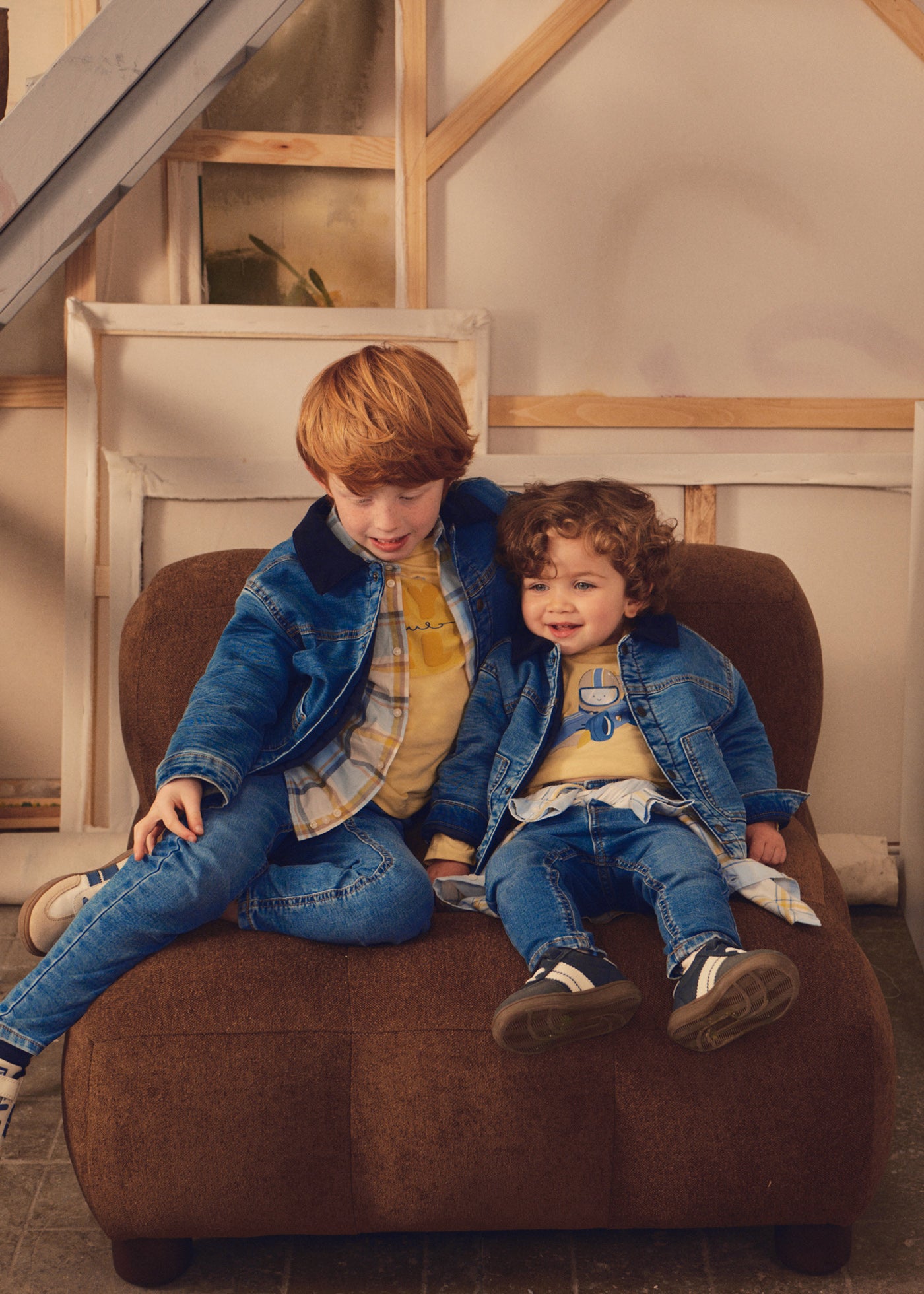 Cazadora soft denim acolchada Tejano medio Mayoral para niña 02420-002