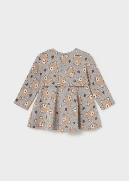 Vestido punto jacquard Gris vigoré Mayoral para niña 02905-084 - vista 2