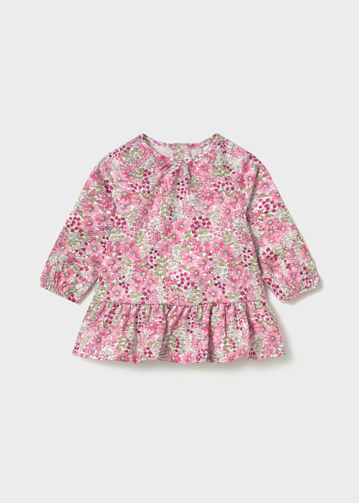 Vestido bambula estampado Pétalo Mayoral para niña 02940-018