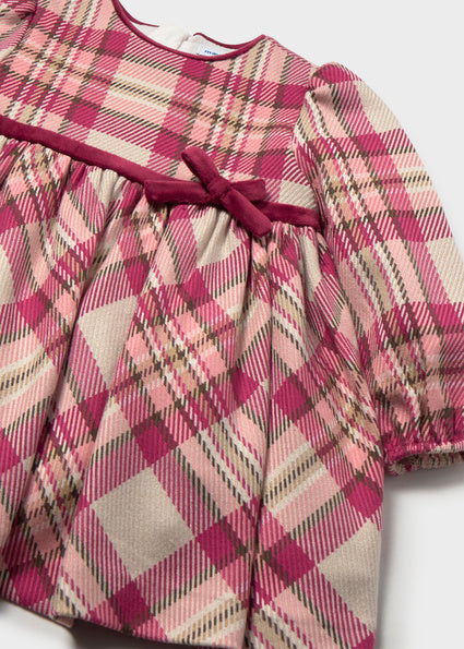 Vestido cuadros Framboise Mayoral para niña 02944-021 - vista 4