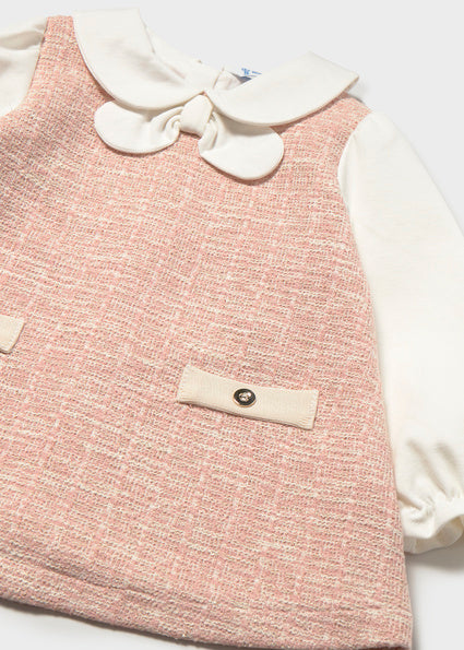 Vestido combinado punto tweed Petisui Mayoral para niña 02948-029 - vista 4